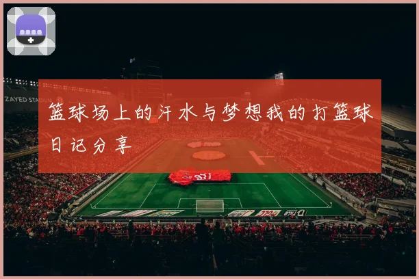 篮球场上的汗水与梦想我的打篮球日记分享